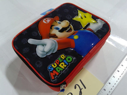 Super Mario Bros Nintendo Kids Mini Tote Bag Mario Star Red Black New Glossy