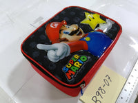 Super Mario Bros Nintendo Kids Padded Tote Bag Mario Star Red Black New Glossy