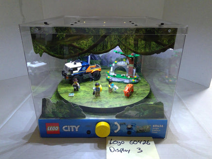 LEGO City 60426 Jungle Explorer Truck Lighted Display Case Clear Plastic