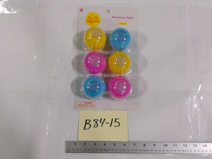 Sun Squad Hurricane Balls 6pk Kids Outdoor Toss Pool Toy Ages 3+ New Multicolor