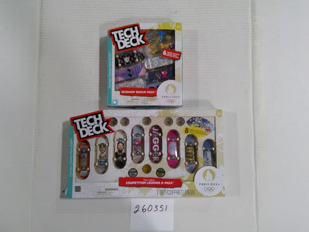 Tech Deck Paris 2024 Competition Legends 8pk Sk8shop Bonus Fingerboard Set