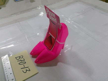 Orbit Pink Phone Stand Desk Holder Universal Glossy Plastic Mount High Heel