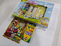 Crayola Scribble Scrubbie Bluey Family Pack 80+ Pc Coloring Book Pencils New