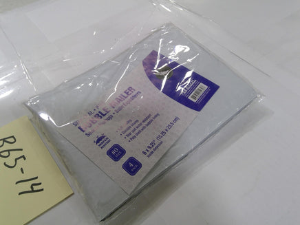 BAZIC White Poly Bubble Mailer #0 6x9.25 Self-Seal 4 Pack Mailing Envelopes