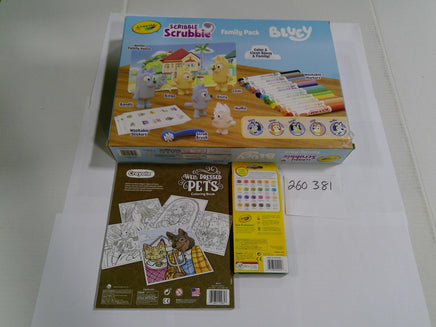 Crayola Scribble Scrubbie Bluey Lot Family Pack Coloring Book Pencils 24ct New