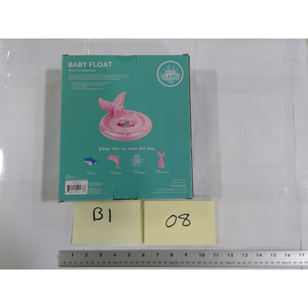 Sunnylife Baby Float Toddler 12-24M Pink New Pearl the Mermaid Inflatable Seat
