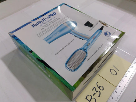BaBylissPRO Nano Titanium 2000W Ionic Dryer Paddle Brush Set Limited Edition New
