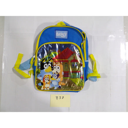 Bluey Backpack Kids Blue Yellow New Heeler Family Graphic School Bag 15 Inch