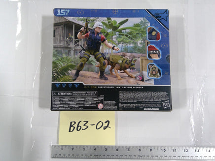 GI Joe Classified Christopher Law Lavigne & Order K9 6in Action Figure Hasbro