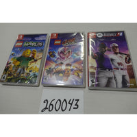 Nintendo Switch LEGO Worlds LEGO Movie 2 Super Mega Baseball 4 Kids New Bundle