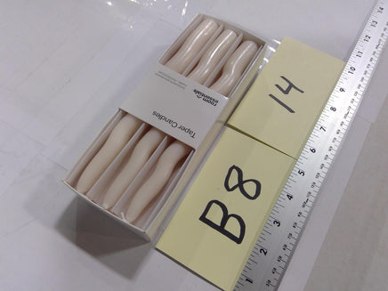 Room Essentials Unscented Taper Candles White 6ct Medium Dinner Table Decor