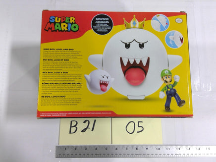 Super Mario King Boo Luigi Boo Figure Set JAKKS Pacific Boxed Toy White