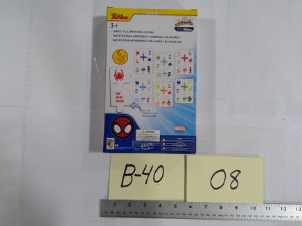 Disney Marvel Spidey Creating Colors Wooden Cards 24pcs Kids 3+ Multicolor New