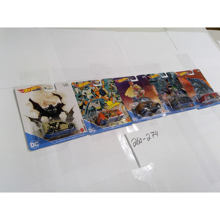 Hot Wheels Premium DC Batman Set Kids 1:64 Multicolor NEW Real Riders 5-Car Lot
