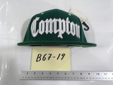 Compton Hat Cap Baseball Snapback Mens One Size Green City Streetwear Adjustable
