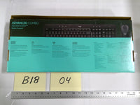 Logitech Advanced Combo Wireless Keyboard Mouse Black USB PC QWERTY English