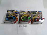Monster Jam Trucks 1:64 Lot 3 Megalodon Avenger ThunderROARus Spin Master New
