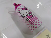 Sanrio Hello Kitty Kids Water Bottle Pink Hearts Plastic Drink Cup With Lid