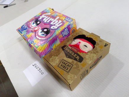 Hasbro Furby Interactive Toy Rainbow & Fuggler Vacay Vibes Plush Lot 2 New