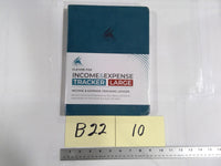 Clever Fox Income & Expense Tracker Large Teal Financial Receipts Book Ledger