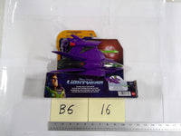 Disney Pixar Lightyear Zurg Fighter Ship Playset Mattel Hyperspeed Purple 4+New