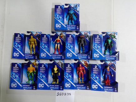 DC Comics Heroes Action Figure Lot 9pc Spin Master Superman Blue Beetle New
