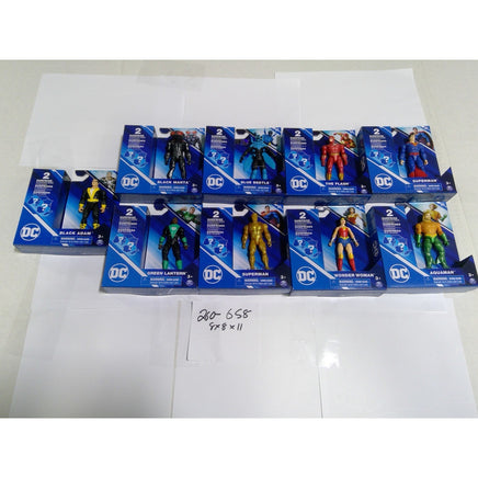 Spin Master DC Comics Action Figure Lot 9pc 4in Multicolored New Justice League