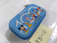 Disney Hard Shell Pencil Case Kids Zipper Storage Box Blue Disney 100 Characters