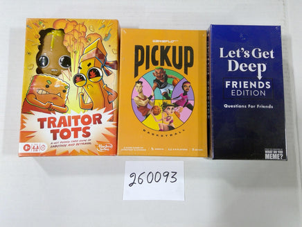 Traitor Tots Pickup Lets Get Deep Friends Card Game Lot Hasbro GameFlo Meme