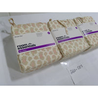 Room Essentials Sheet Set Twin XL Tan Pink Ikat Microfiber NEW 3pc Bedding
