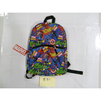 Marvel Comics Backpack Kids Teens Blue Multicolor New Avengers Graphic Print