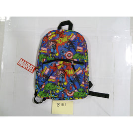 Marvel Comics Backpack Kids Teens Blue Multicolor New Avengers Graphic Print