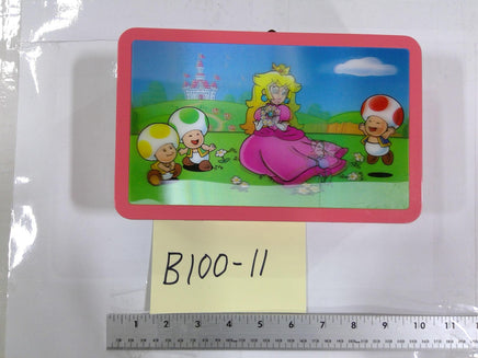Nintendo Super Mario Kids Pencil Case Metal Supply Box Pink Princess Peach Toad