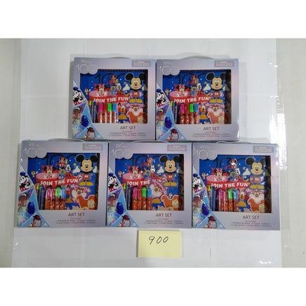 Disney Art Set Kids 5-Pack Multicolor New 100th Anniversary Mickey Minnie Woody