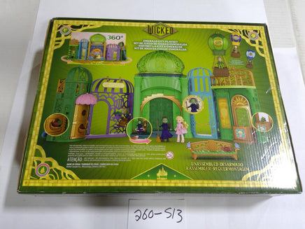 Mattel Wicked Emerald City Doll Playset Elphaba Glinda 15+ Pcs New In Box Set