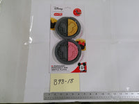 Disney Dash Mickey & Minnie Removable Mini Waffle Plates Set Of 2 Gray Metal