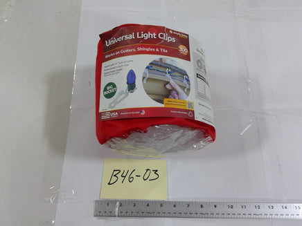 Simple Living Solutions Universal Light Clips 300ct Clear Gutter Shingle Hooks