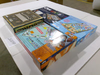 Hasbro Family Board Game Lot Clue Monopoly Jenga Disney Lilo & Stitch Box Two