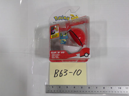 Pokemon Froakie Clip 'N' Go Action Figure Jazwares Poké Ball Toy New Sealed Red