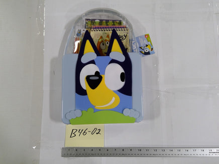 Bluey Creative Case Art Set Tin Carrying Case Kids 3+ Stationery Blue Toy New