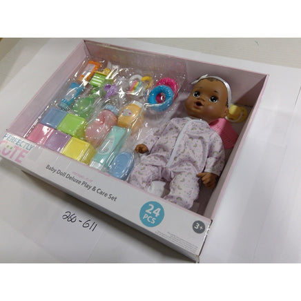 Perfectly Cute Baby Doll Deluxe Play & Care Set 24pc Kids Toy New