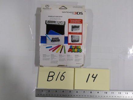 Nintendo 3DS PowerA Super Mario ColorCraft Carry Case 6 Markers Black Open Box