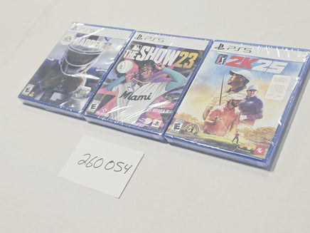 Madden NFL 24 MLB The Show 23 PGA Tour 2K25 PS5 Sports Game Lot 3 New Sealed