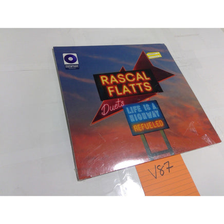 Rascal Flatts Duets Vinyl Record LP Blue Color Vinyl Life Is A Highway Refueled