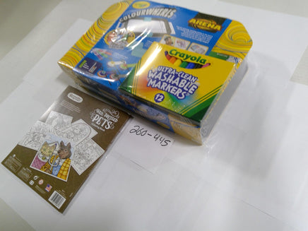Crayola Colourwhirls Arena Well Dressed Pets Coloring Book Lot 2 New Sealed