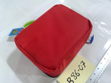 Super Mario Bros Nintendo Kids Padded Tote Bag Mario Star Zip Case Red Black New