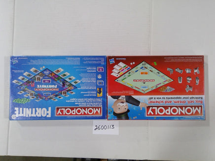 Hasbro Monopoly Fortnite & Classic Monopoly Board Game Lot New Sealed Family