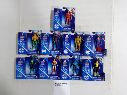 DC Comics Heroes Action Figure Lot 10pc Spin Master Superman Flash New Set