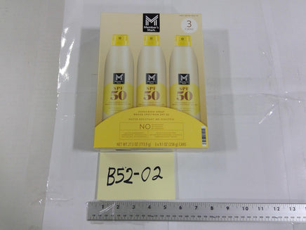 Member's Mark Body Sunscreen Spray SPF 50 27.3oz 3 Pack Broad Spectrum New