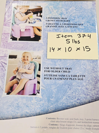Disney Frozen Mealtime Seat Booster Chair 6m+ Baby Toddler Feeding Tray Purple